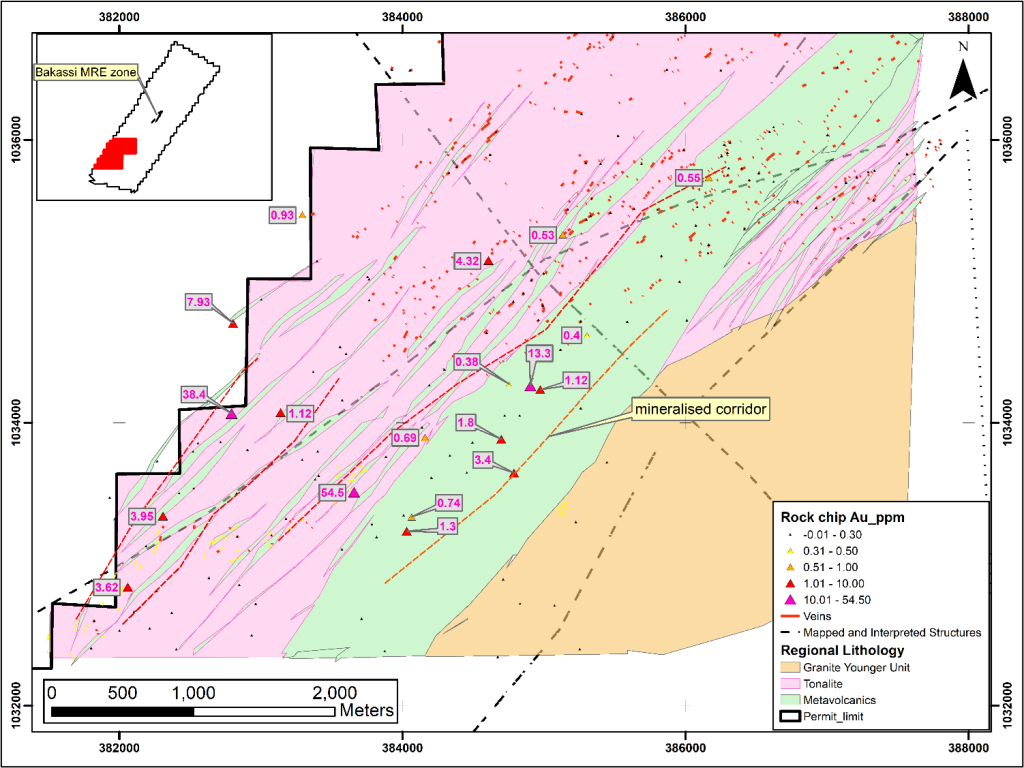 Lawa West Map And Rock Chip Data