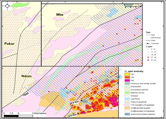 Ndom And Mbe Li Soil Sampling Map