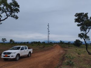Road And Telecommunication Mast Within The Mbe Prospect