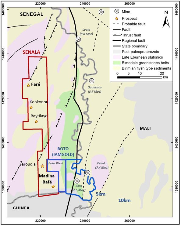 Senala Licence Geology With Prospects 1